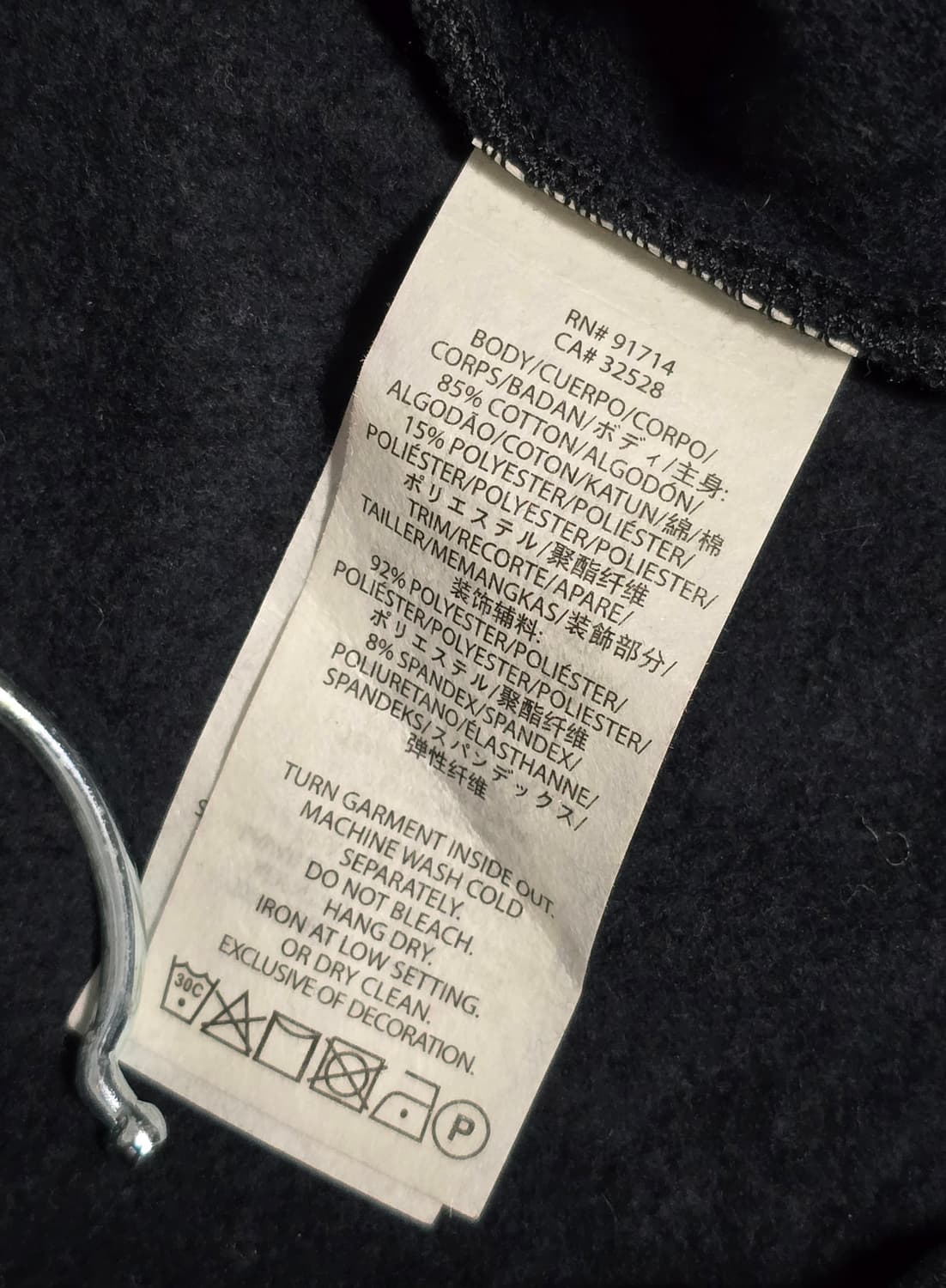 아르마니 익스체인지 여성 블랙 레더 자켓 S 상품이미지9