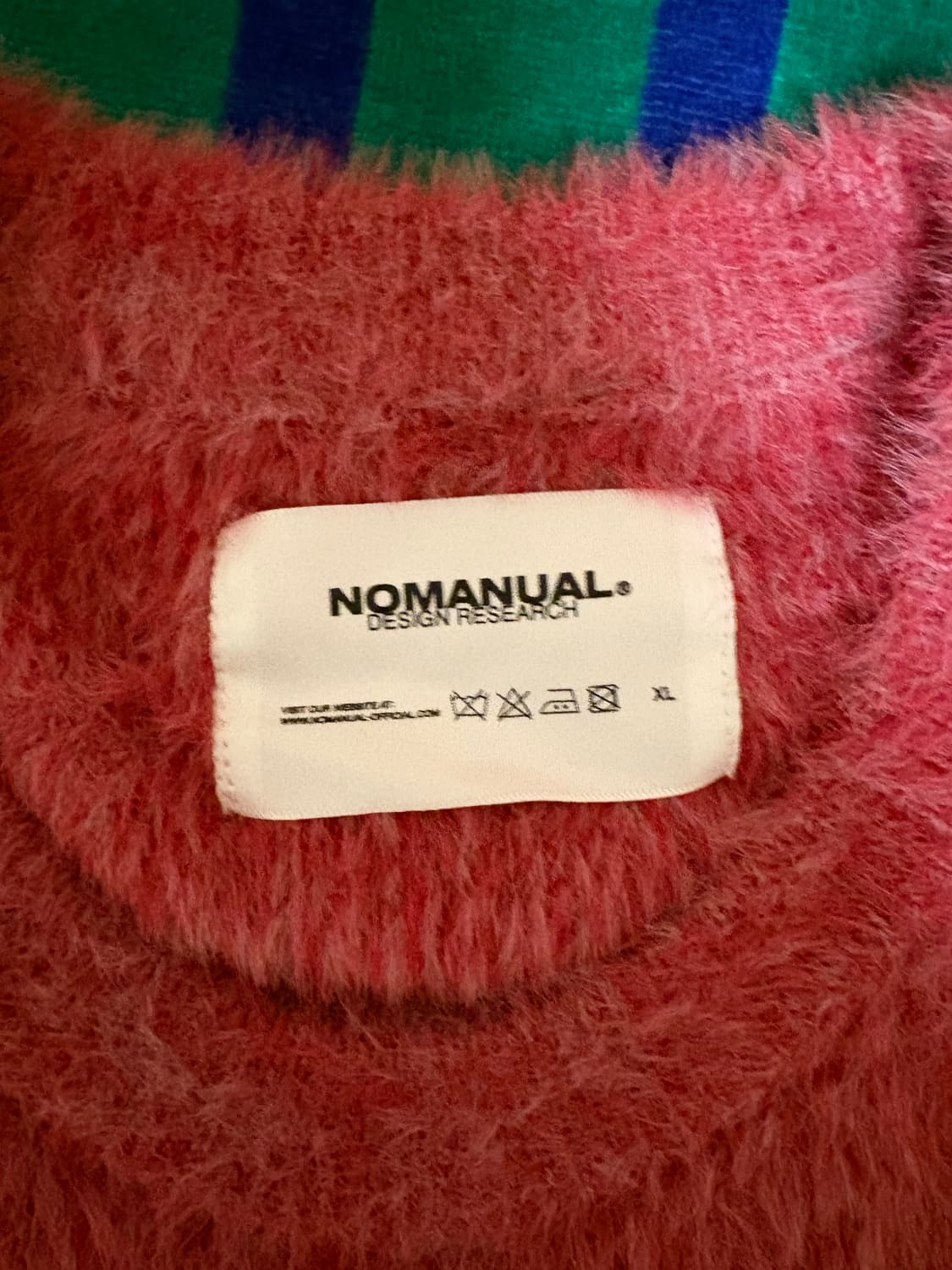 노매뉴얼 헤어리 니트 와인 상품이미지3