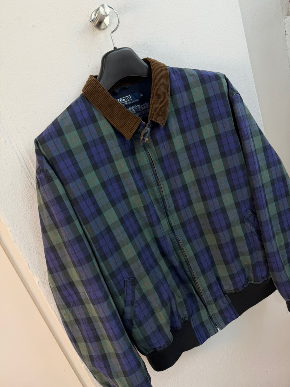 80s 폴로 랄프로렌 블랙와치 타탄 봄버 자켓  상품이미지4