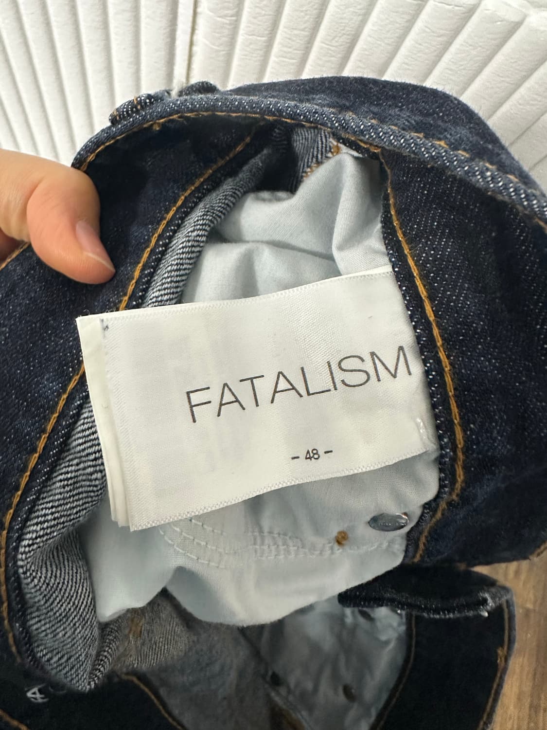 FATALISM 페이탈리즘 생지 데님 스트레이트핏 32 상품이미지7