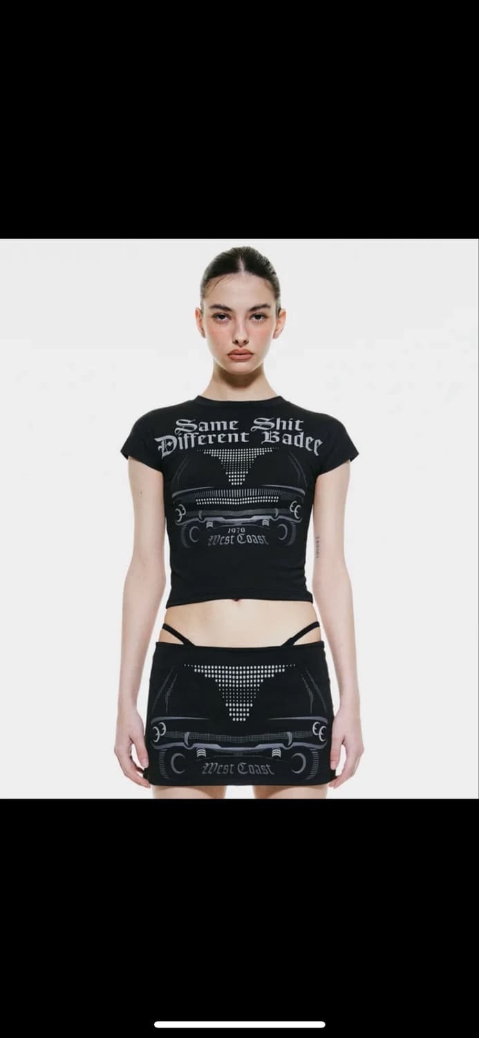 배디(BADEE)Low Rider Scotch Tee Black S 상품이미지1