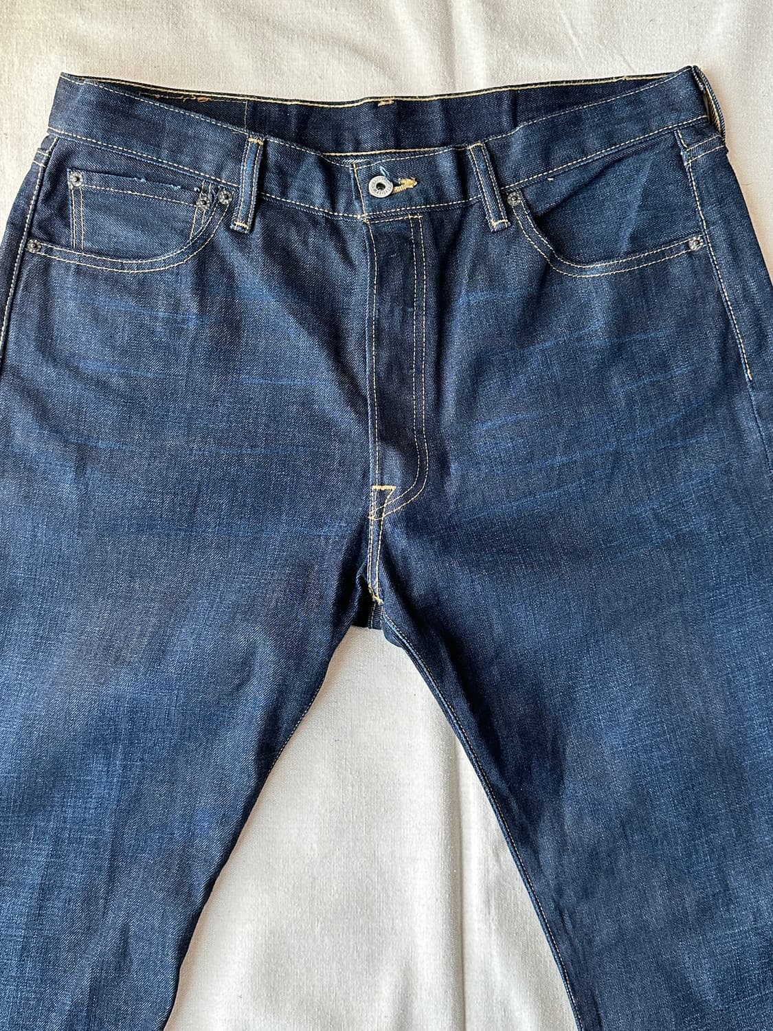 리바이스 501 진청 스트레이트 데님 팬츠 36x34 상품이미지3