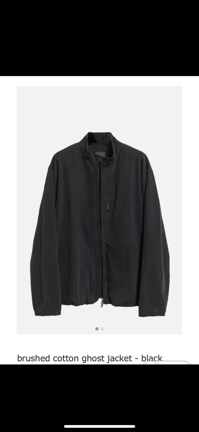 구매) 2] 고낙 브러쉬드 코튼 고스트 자켓 블랙 상품이미지1