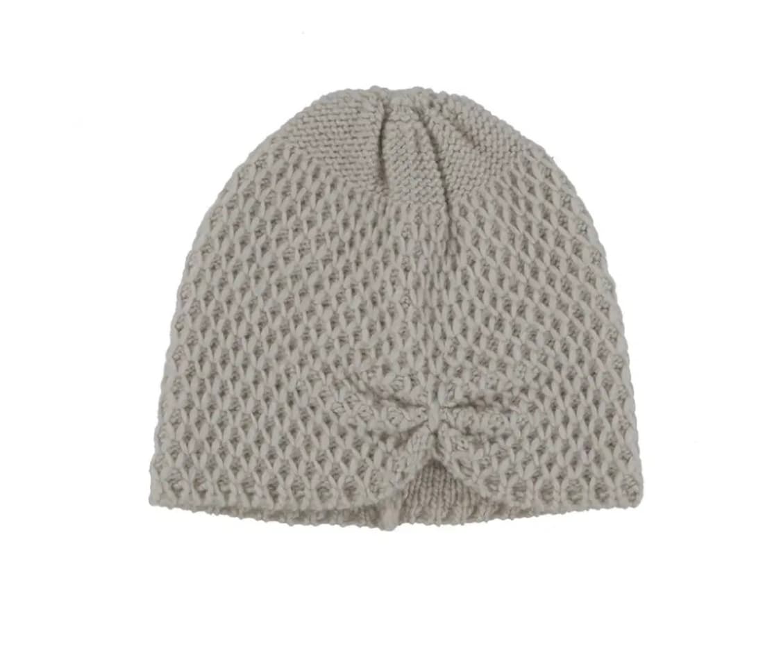 코이세이오 리본 비니 아이보리 상품이미지1