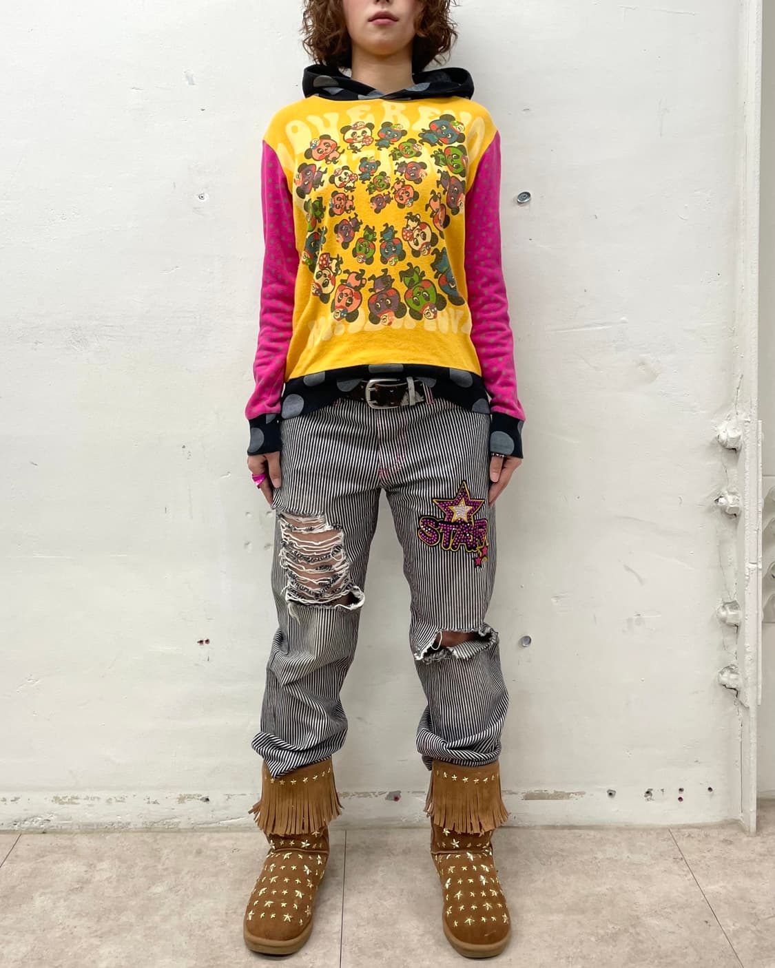 Love Revolution Panda Dot Multi Hoodie  상품이미지6