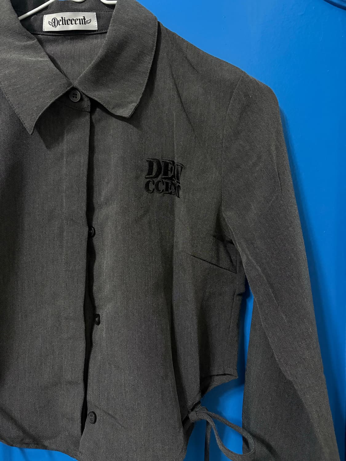 deliccent gray shirt 상품이미지2