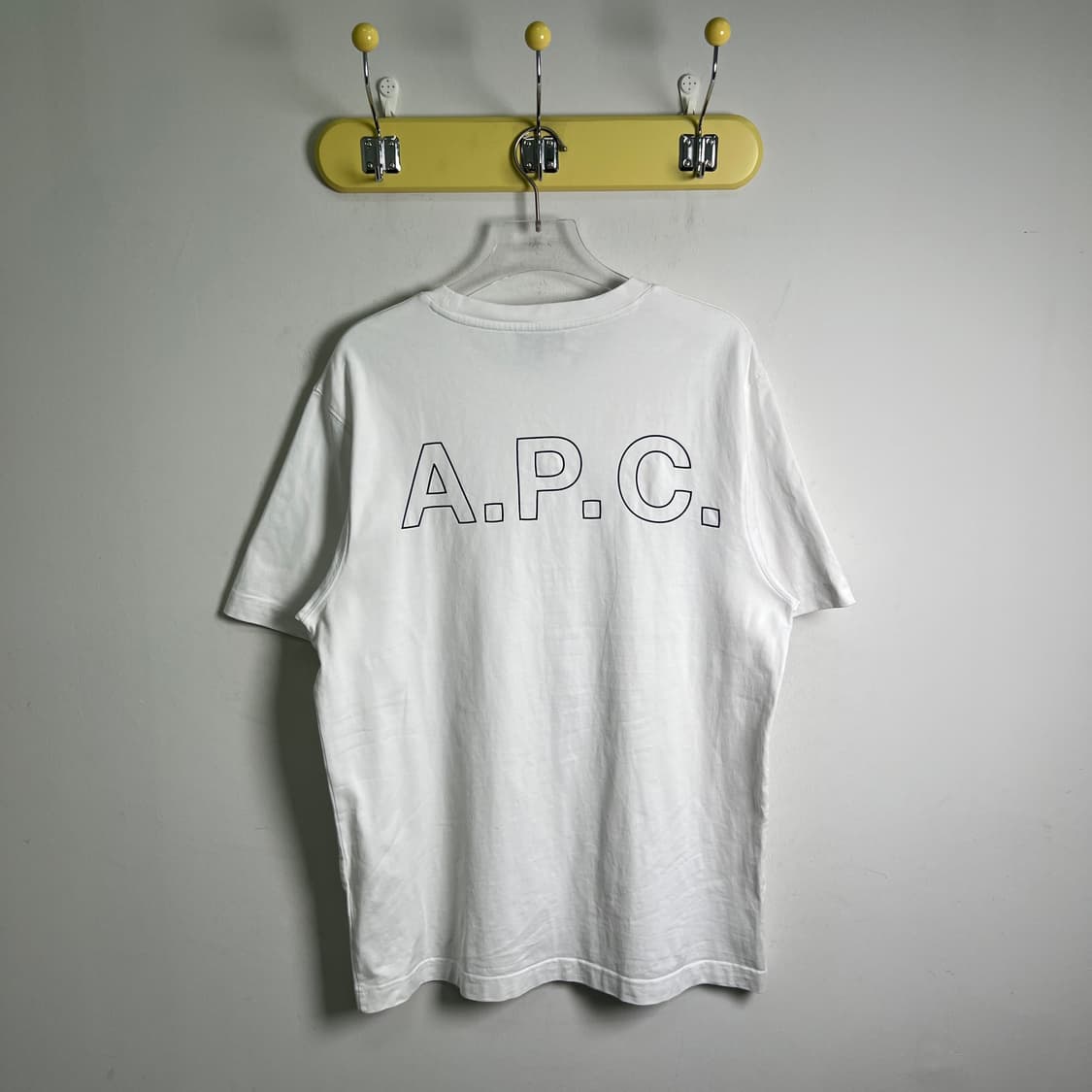 A.P.C 아페쎄 화이트 로고 반팔 티셔츠 L 상품이미지2