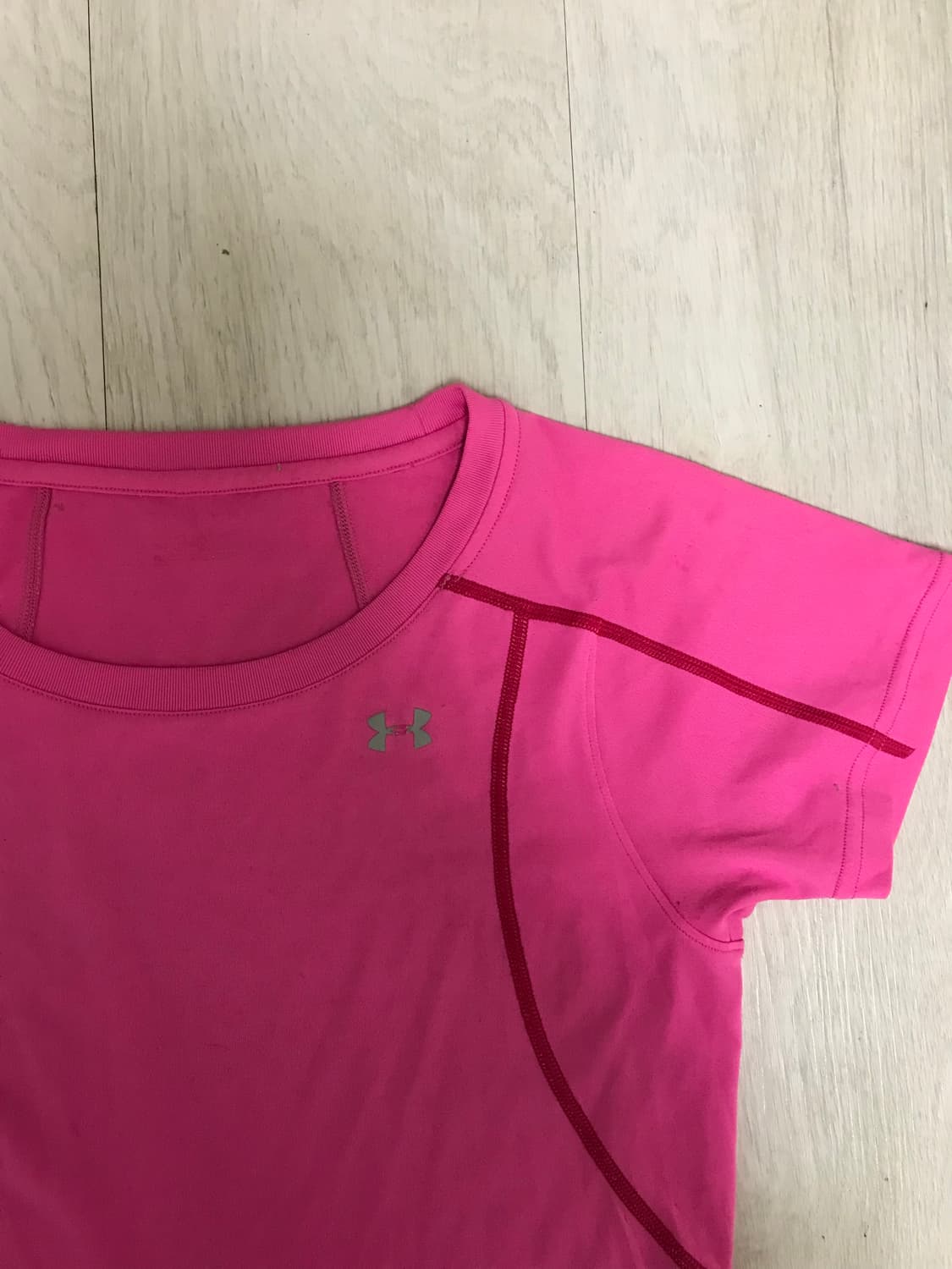 언더아머 여성 트레이닝 핑크(분홍) 반팔 티셔츠 상품이미지2