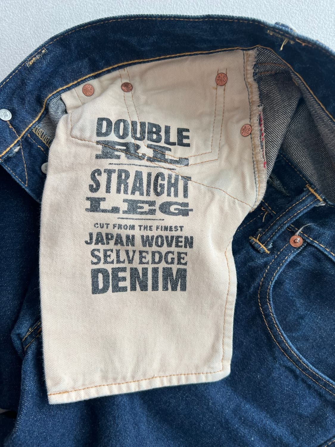 더블알엘 스트레이트 레그 원워시 청바지 상품이미지2