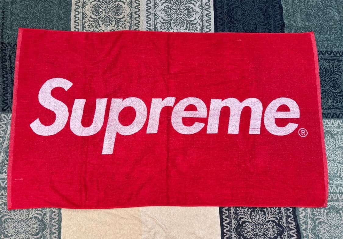 슈프림 12ss SUPREME 비치 타올 박스로고 타월 인테리어 패브릭 상품이미지2