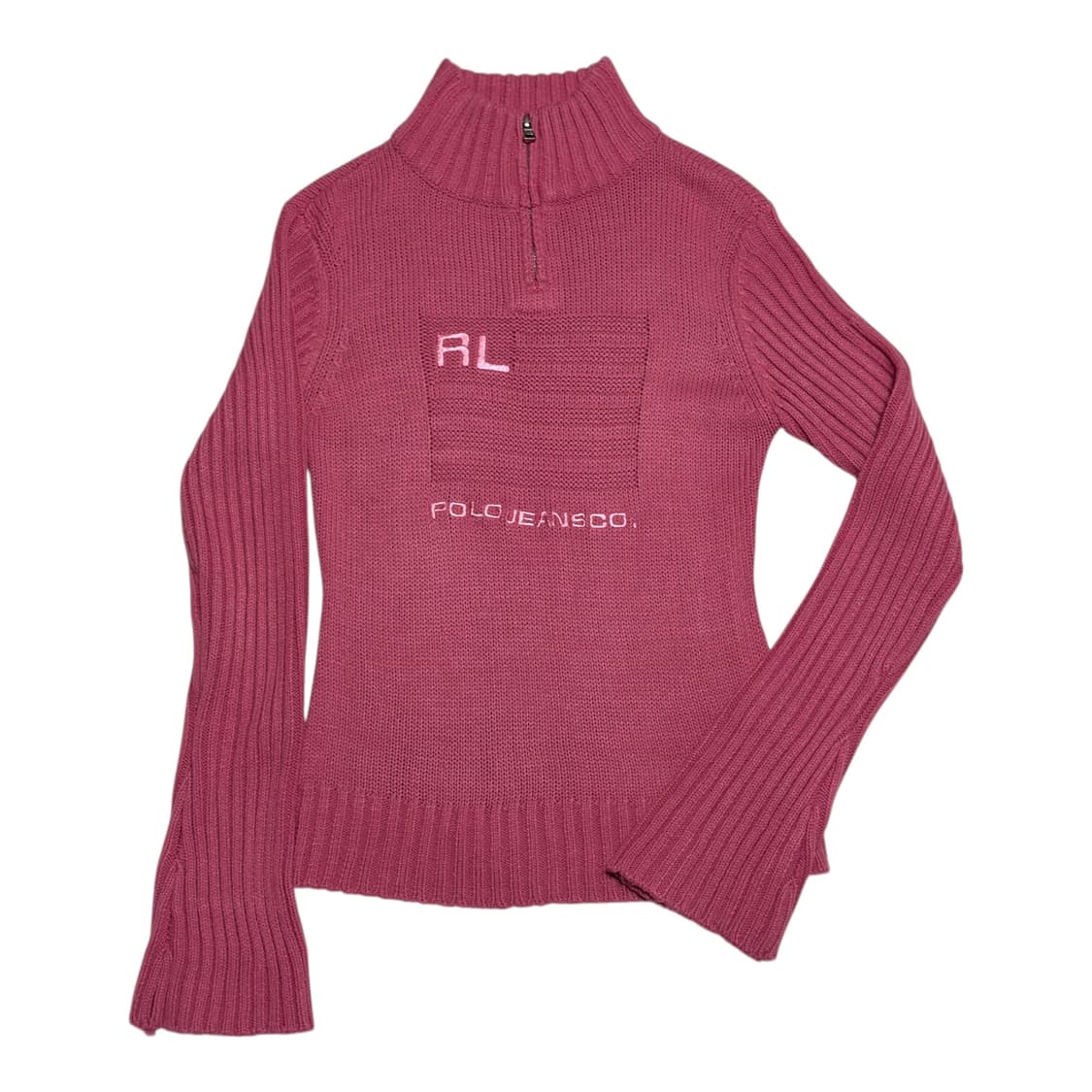 Polo Ralph Lauren 진스 컴퍼니 빅로고 반집업 니트 상품이미지1