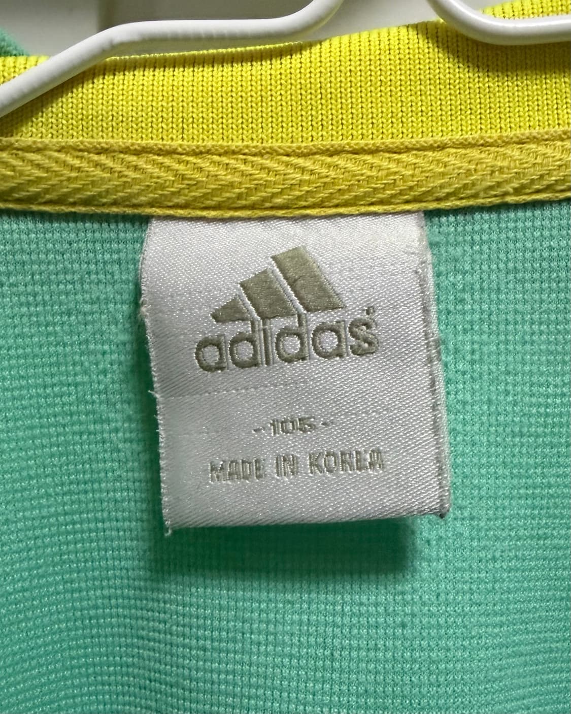 ADIDAS 아디다스 HSM 니트 수트 민트 옐로우 상품이미지3