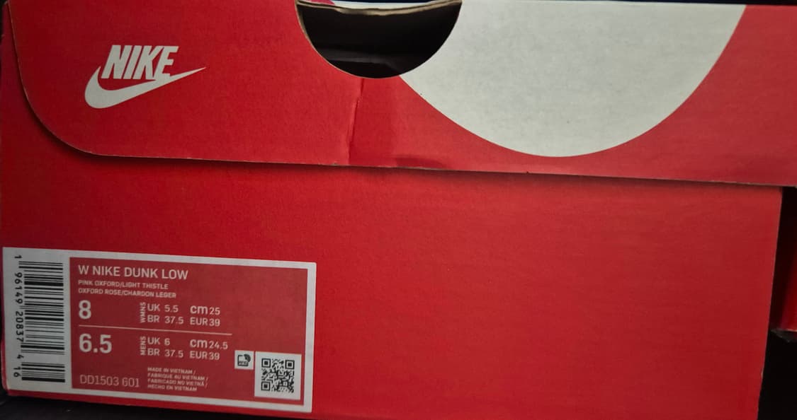 (새상품) 나이키 덩크로우 핑크 옥스포드 상품이미지2
