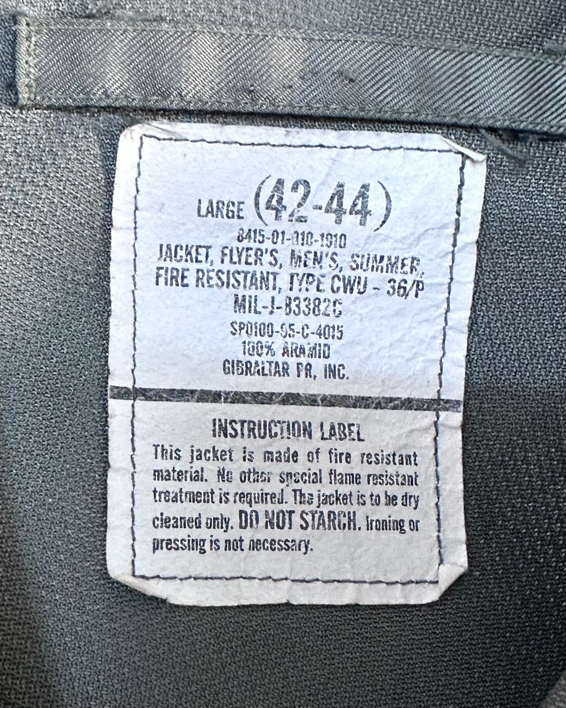 90s CWU-36/p USAF 플라이트 자켓 (va.15) 상품이미지7