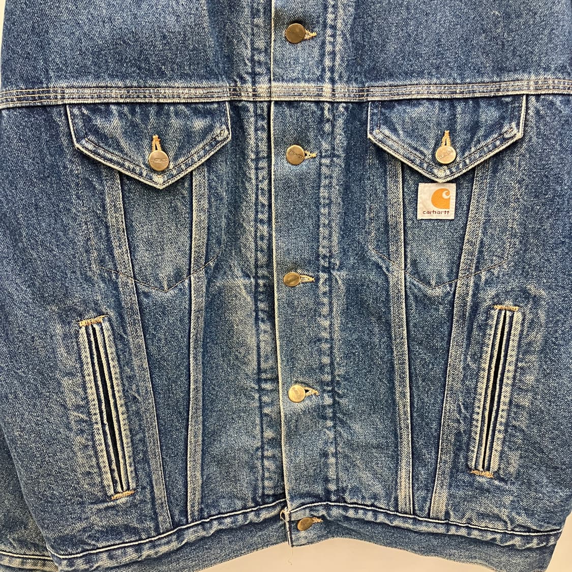 90's 칼하트 아즈텍 데님 트러커 자켓  상품이미지5