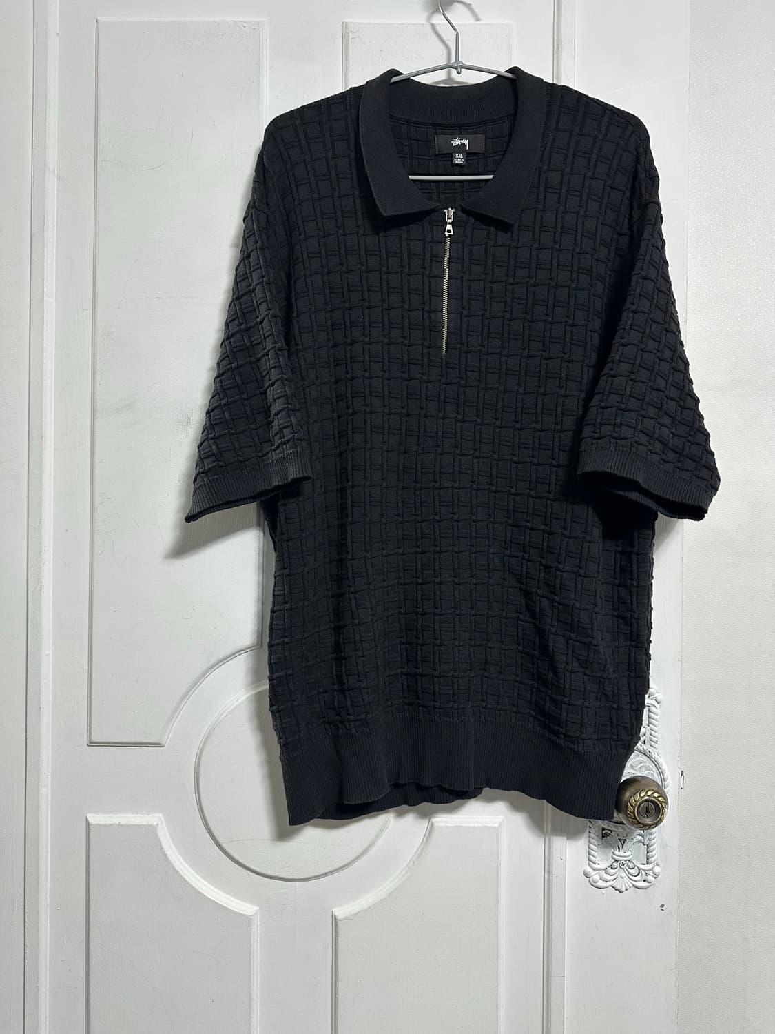 스투시 반집업 반팔 니트 상품이미지1