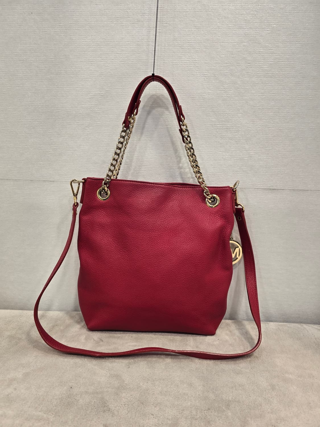 마이클 코어스 레드 가죽 체인 숄더백 크로스백 상품이미지1