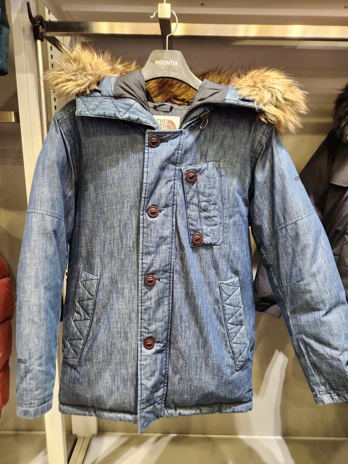 노스페이스 데님 다운패딩자켓 상품이미지1