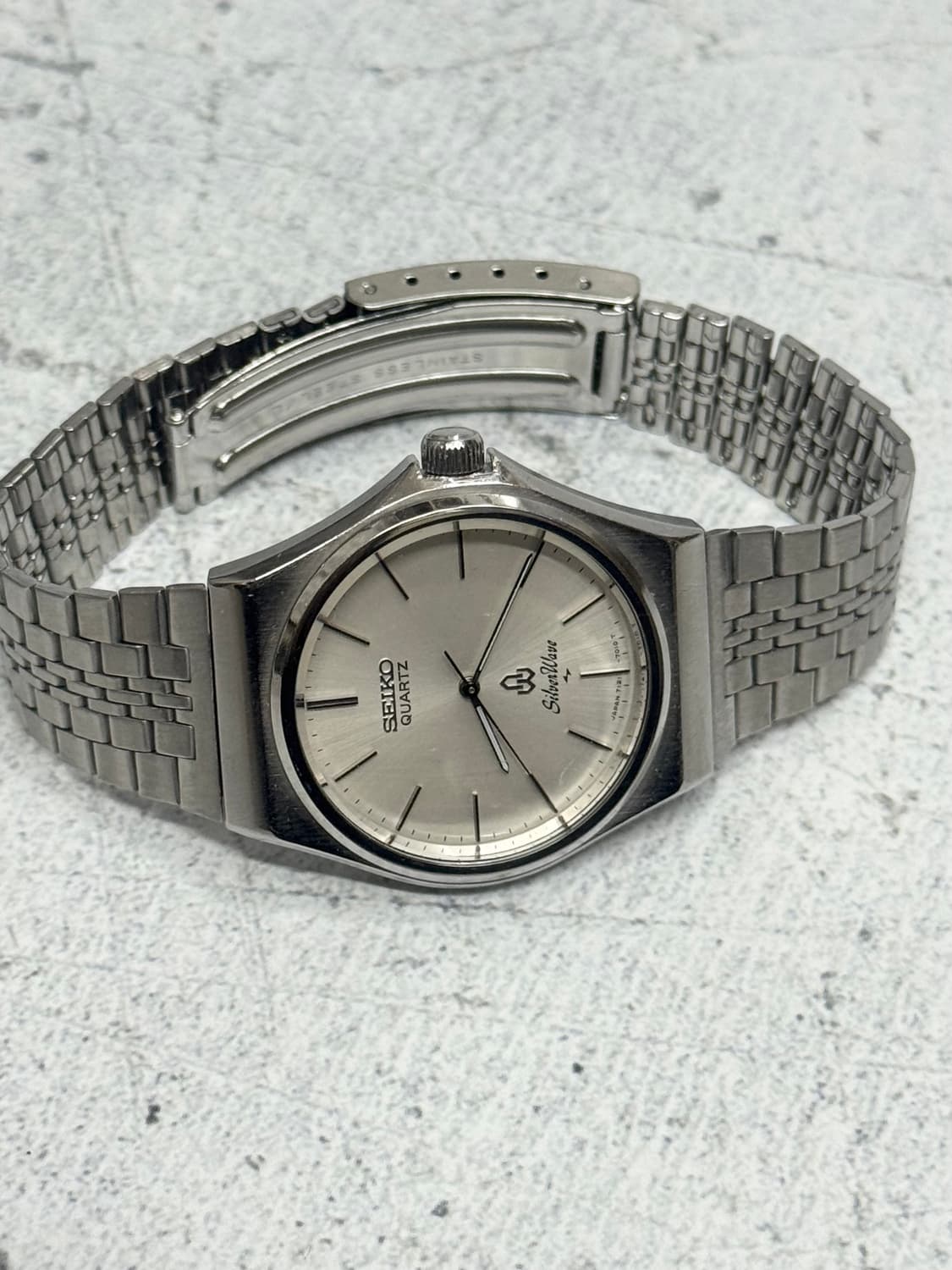 80s 빈티지 세이코 실버웨이브 쿼츠 상품이미지6