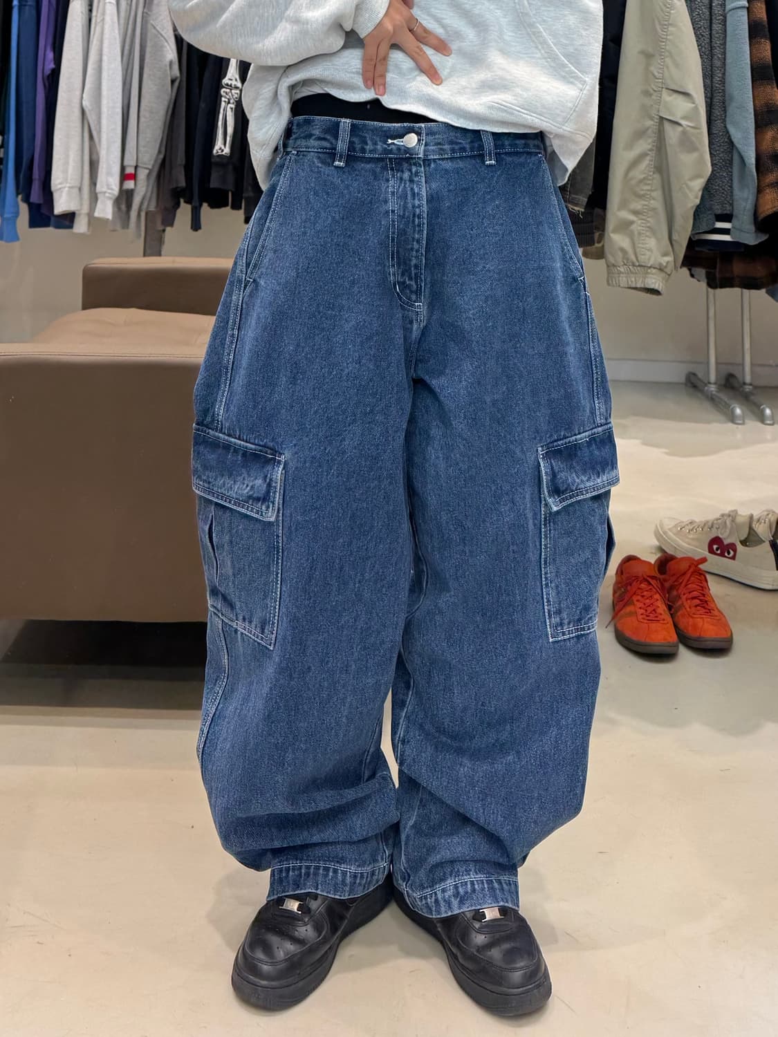 오베이 빅 위그 카고 데님팬츠 상품이미지5