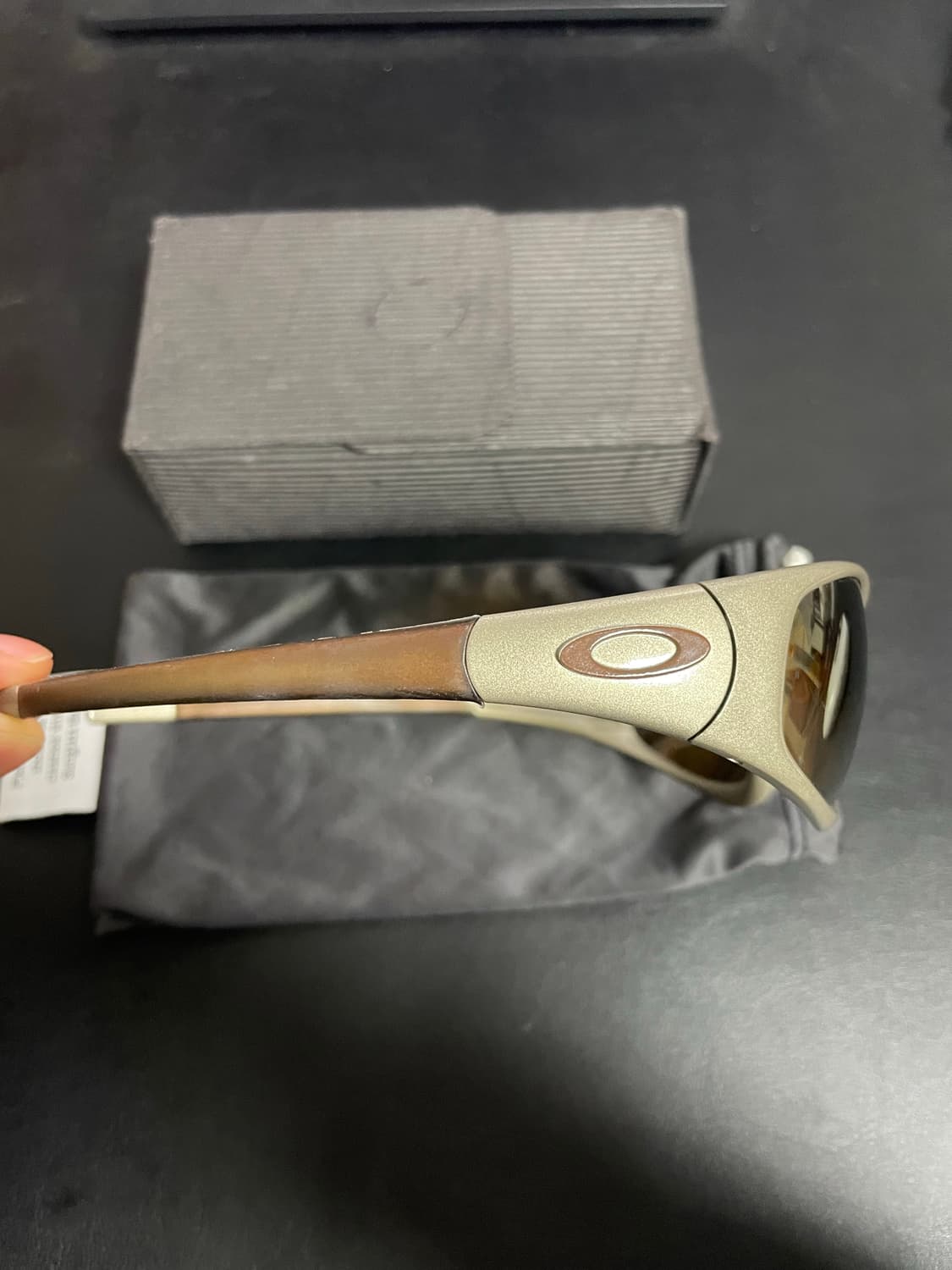 빈티지 오클리 스트레이트 자켓 1996 메탈릭 샌드/골드 상품이미지5