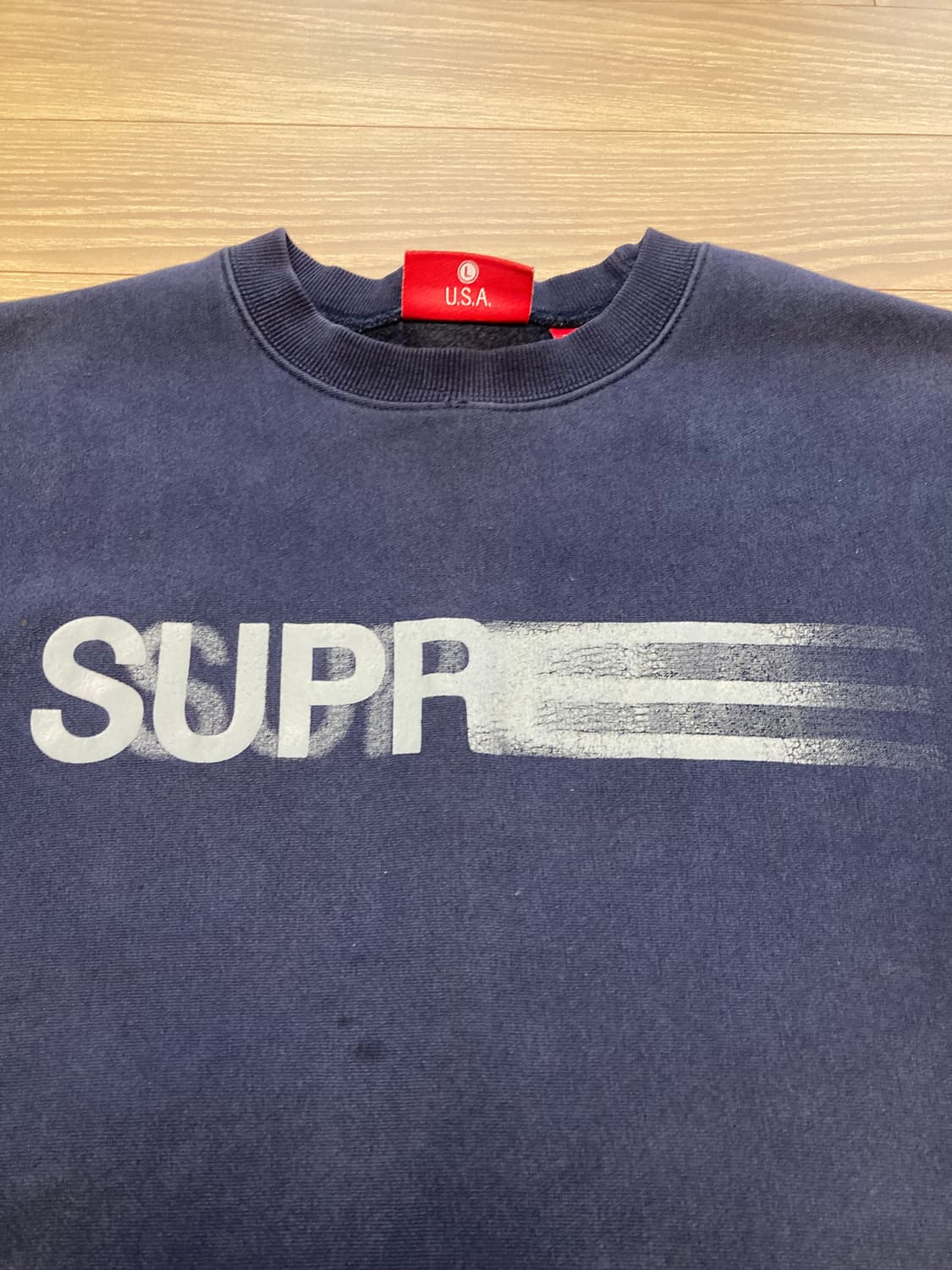 90-00S 올드 슈프림 모션 로고 리버스위브 스웻셔츠 상품이미지3