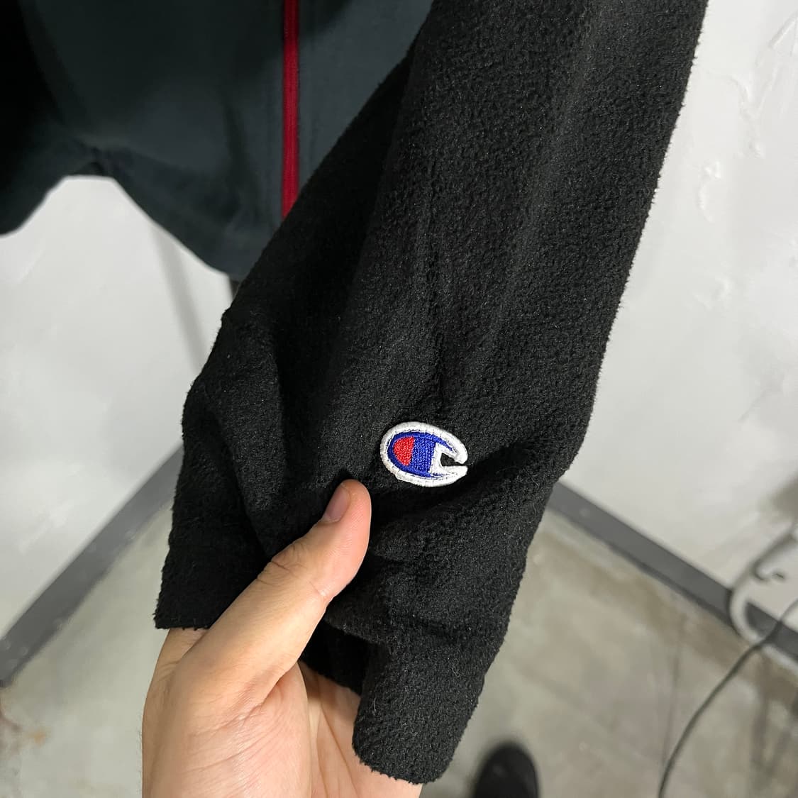 챔피온 올드스쿨 로고 후리스 집업 상품이미지5