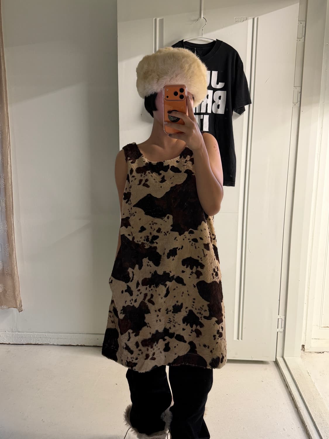 일본빈티지 SHINNOSUKE 웨스턴 퍼 원피스 상품이미지3