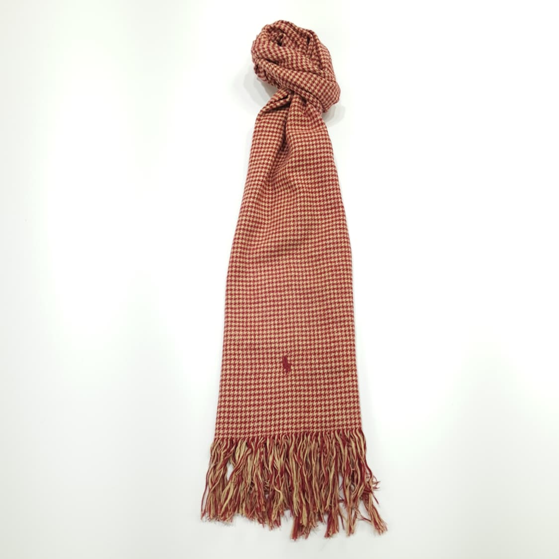 MX318 폴로 랄프로렌 레드 하운드투스 프랑스코튼 목도리 머플러 상품이미지4
