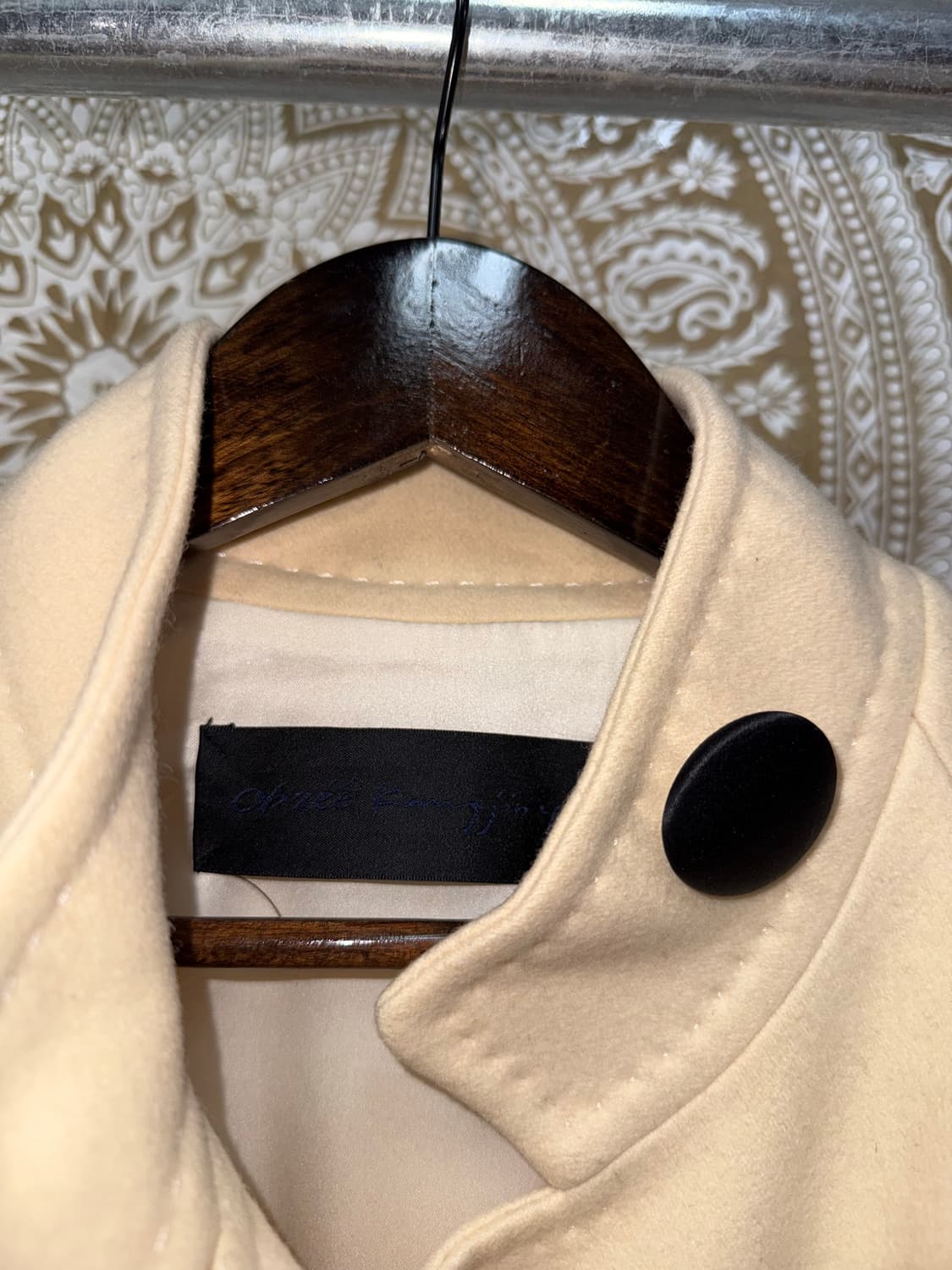 OBZEE 오브제 여성 버튼 디테일 모직 하프코트  상품이미지5