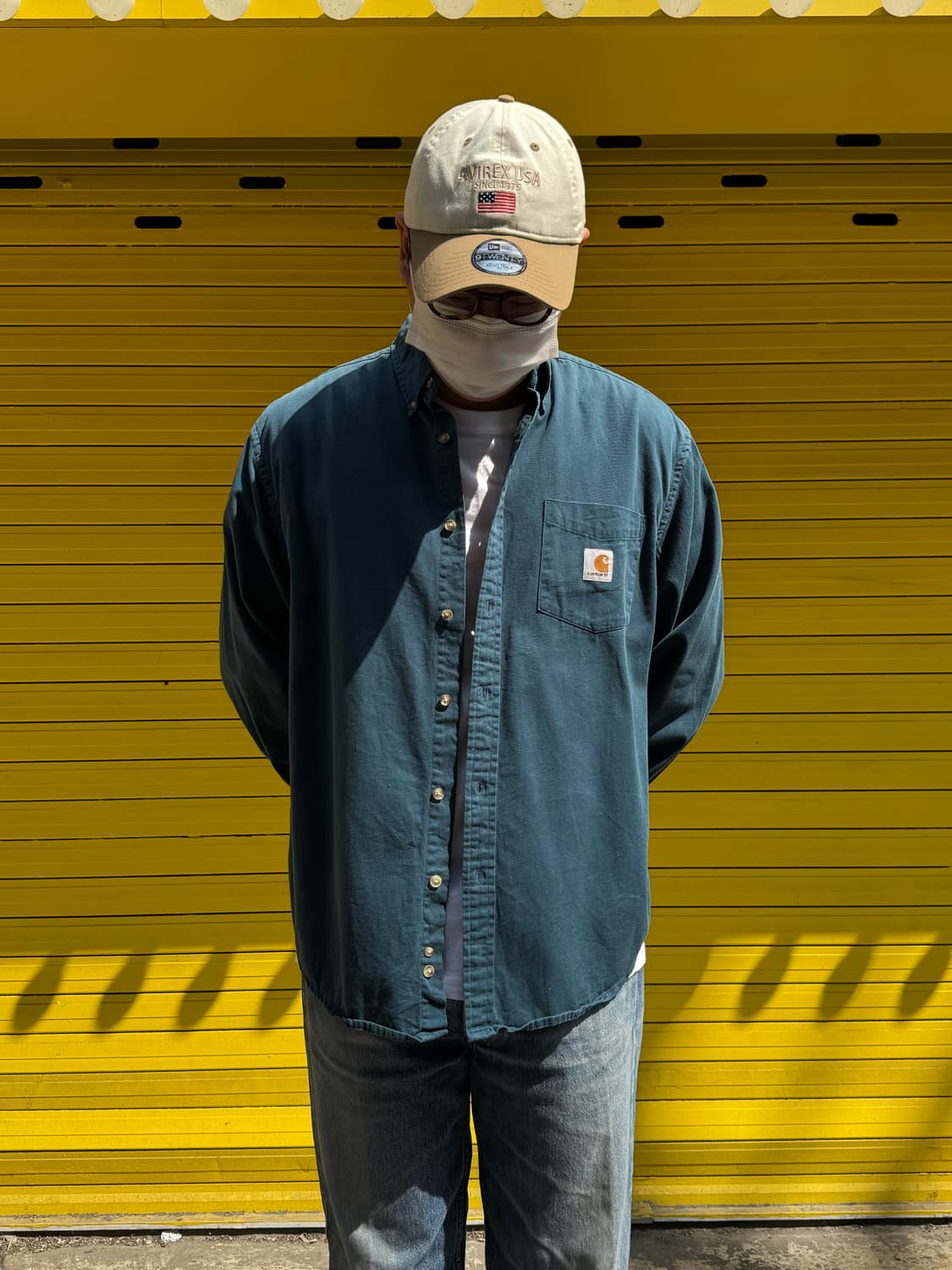 칼하트 버튼다운 워크셔츠 L 상품이미지1