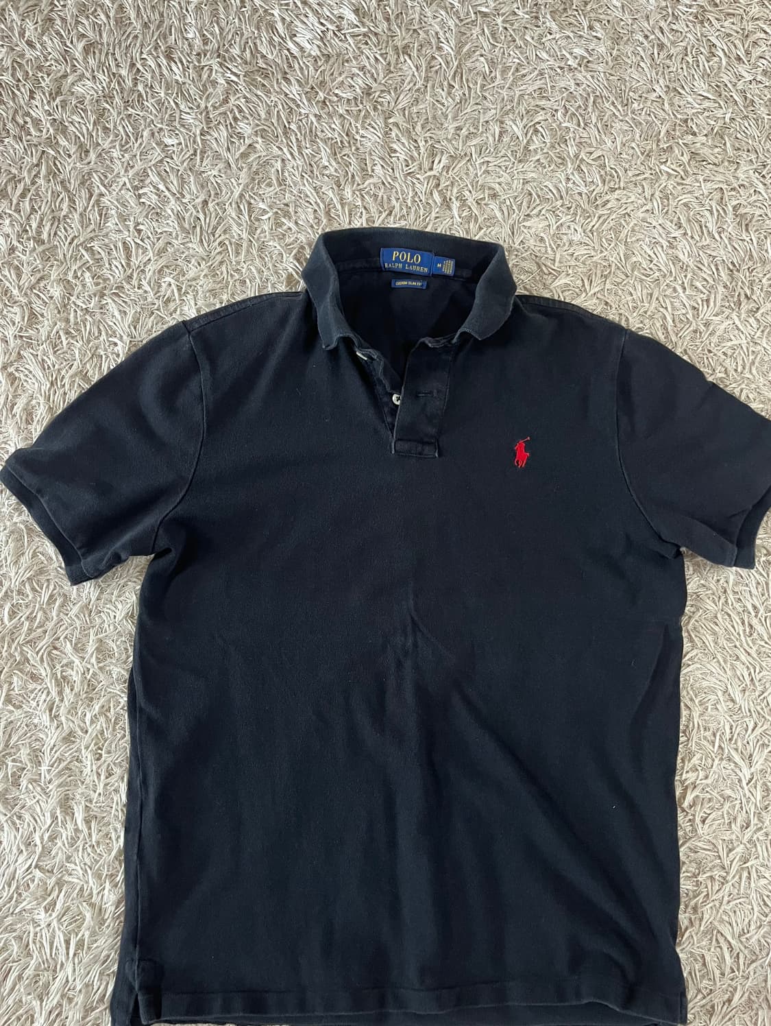 폴로 랄프로렌 블랙 반팔 폴로셔츠 M 상품이미지1