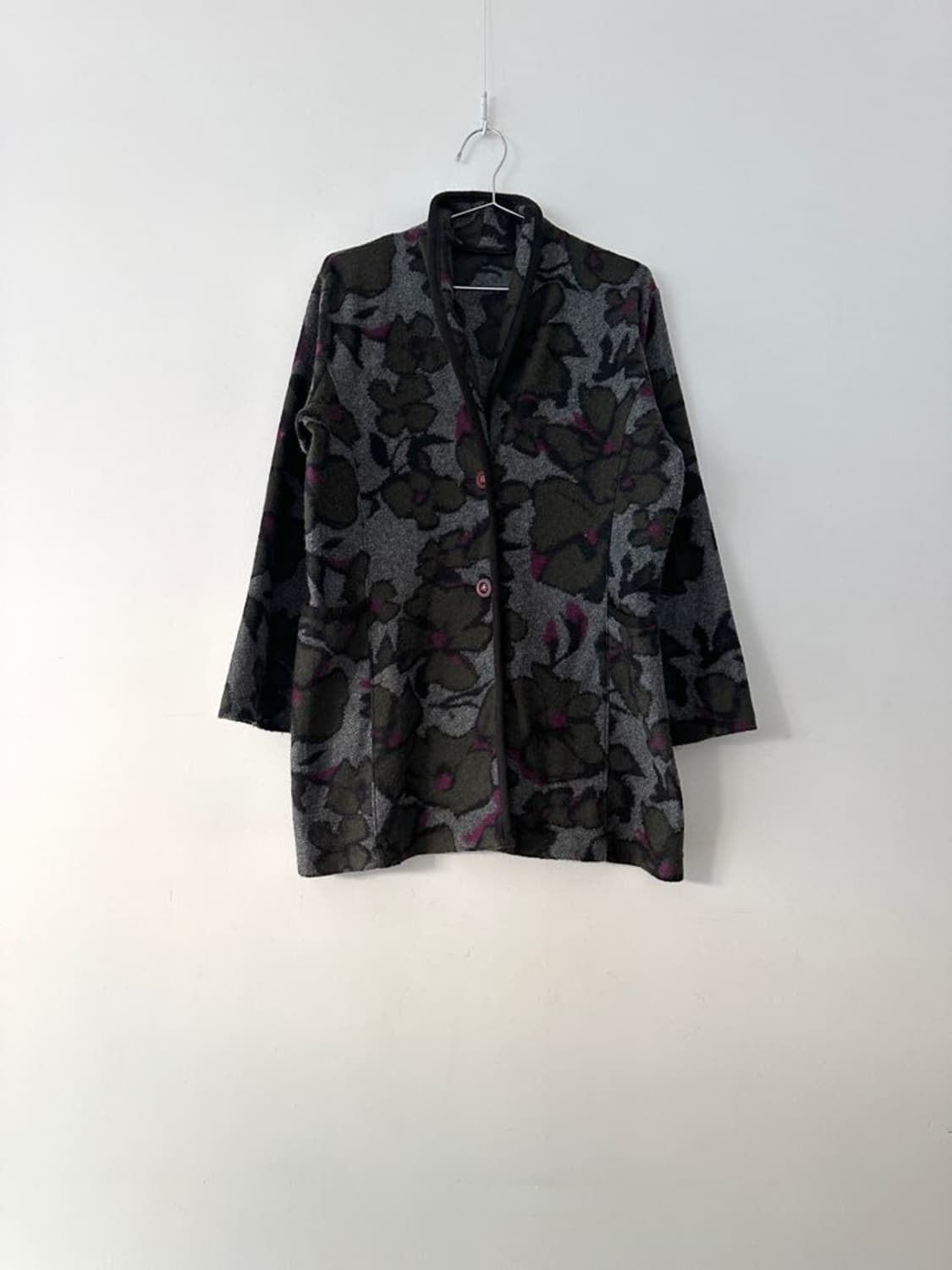 Flower pattern point cardigan 상품이미지1