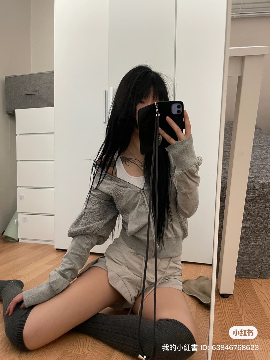 스컬프터 후드집업 그레이 L 상품이미지4
