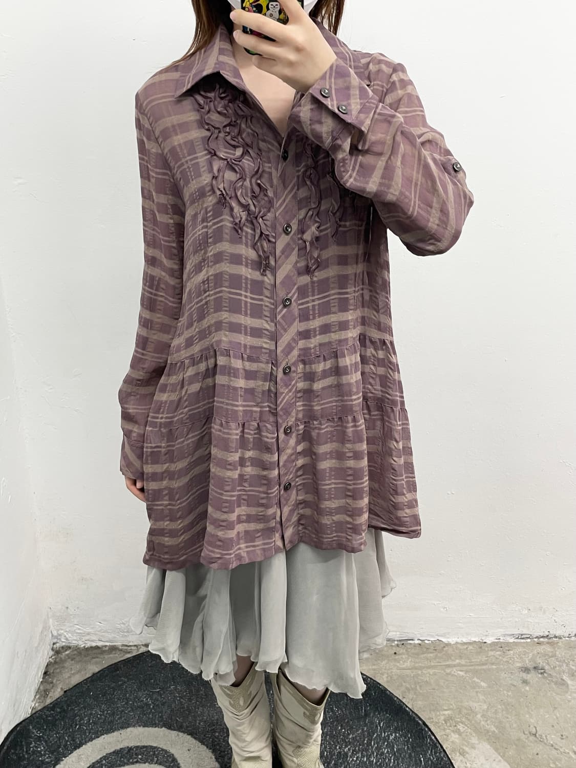 페어리 체크 프릴 원피스 상품이미지5