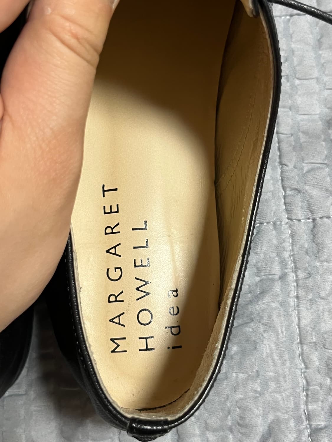 [240] 마가렛호웰 블랙 레더 더비슈즈 상품이미지2