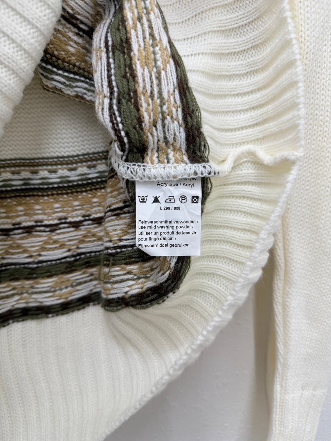 빈티지 explorer 노르딕 리본 후드 니트 상품이미지5