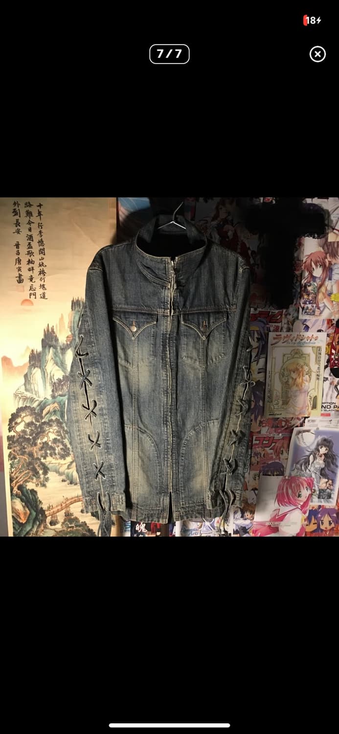 Tornado Mart Lace up denim robe jacket 상품이미지8