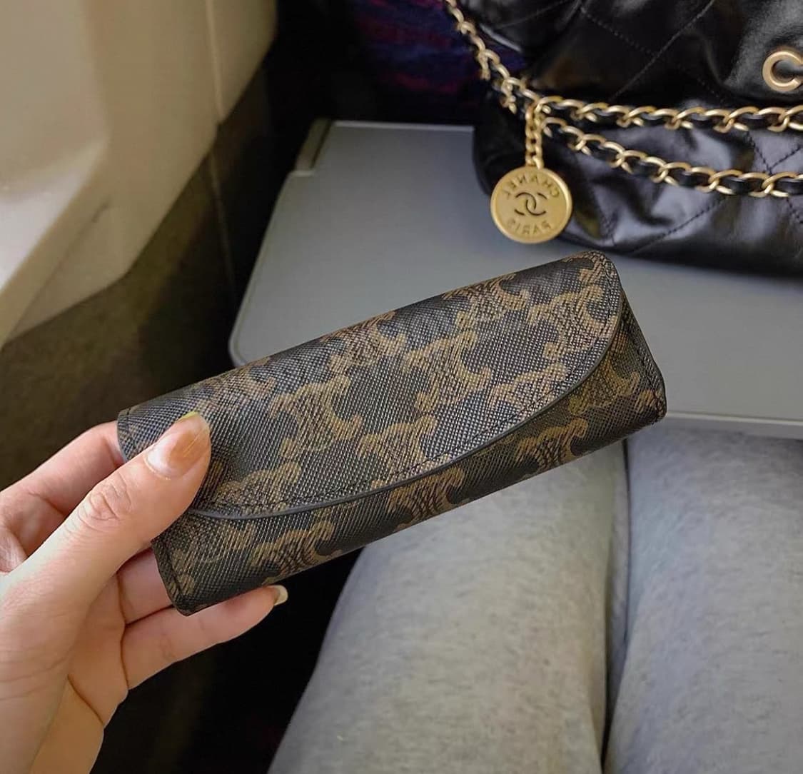 셀린느 트리옹페 쥬얼리 케이스 브라운 상품이미지8