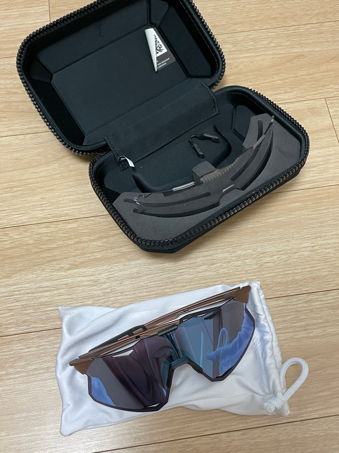 100% 하이퍼크래프트 크롬블루 러닝고글 선글라스 상품이미지1