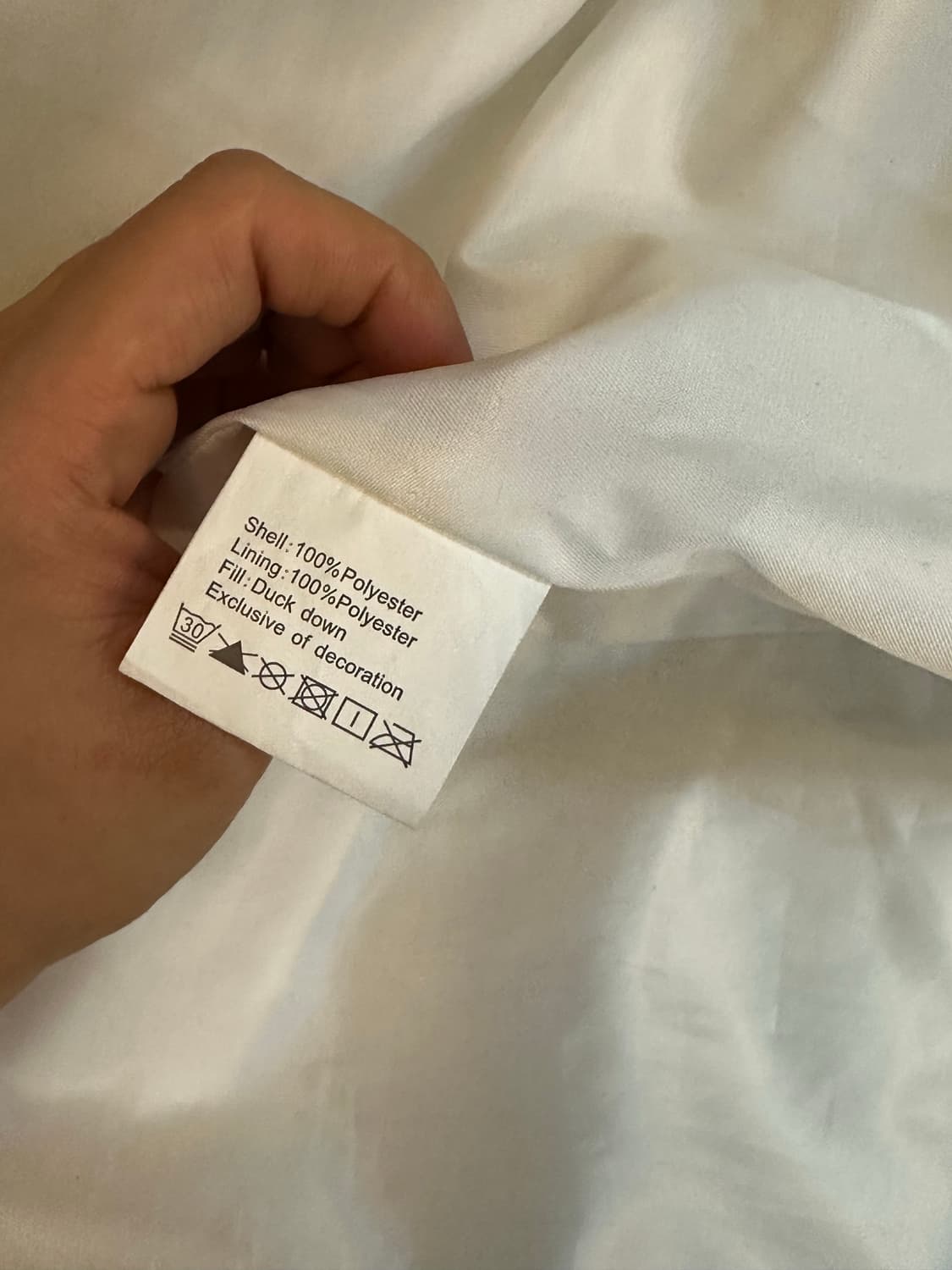 난닝구 화이트 롱패딩 S 상품이미지6