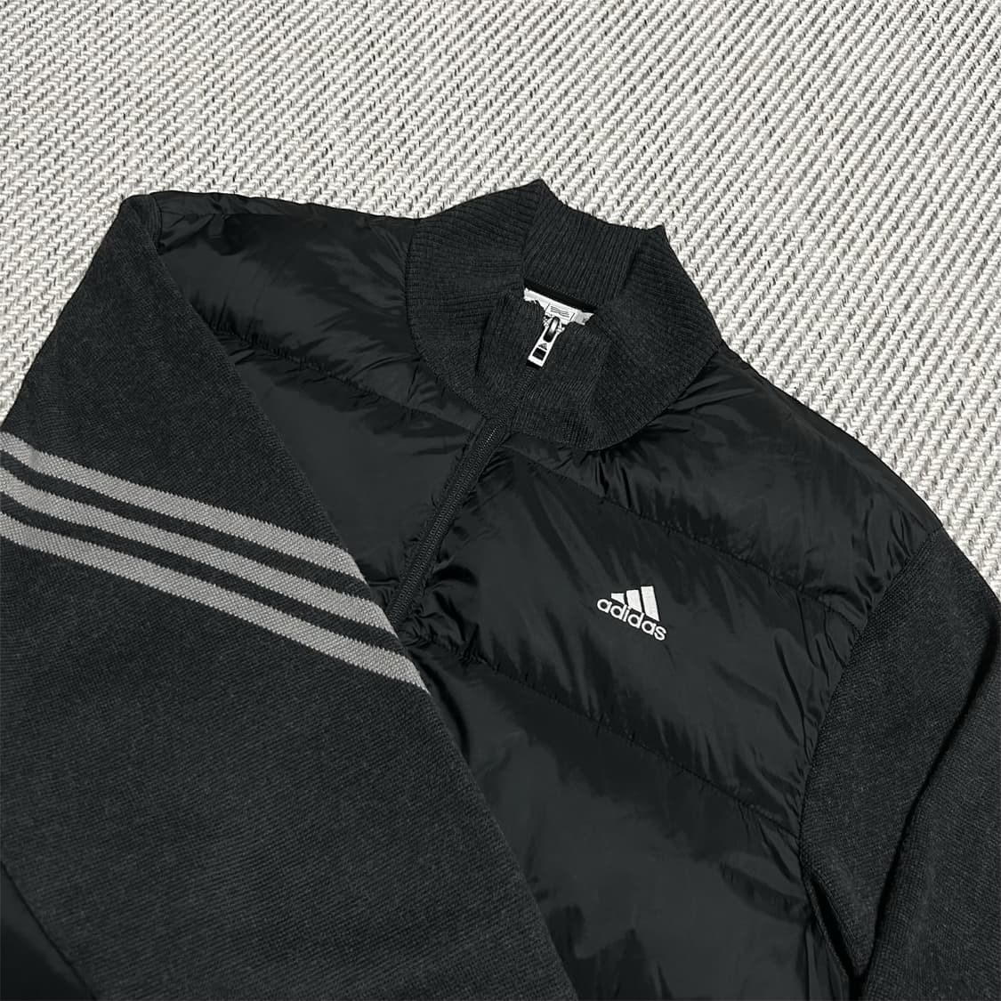 [XL] adidas 아디다스 다운 니트 패딩 집업 자켓 상품이미지3