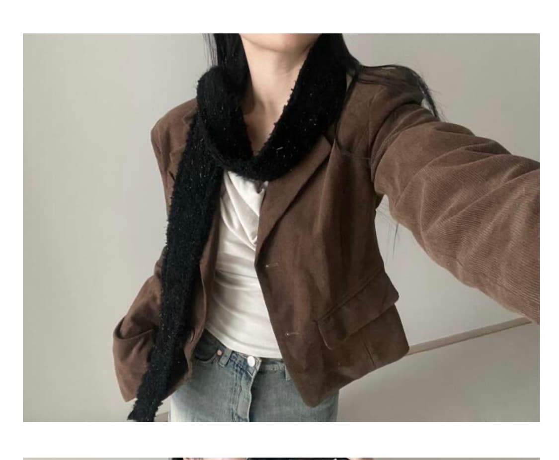 Corduroy line jacket 브라운 상품이미지1