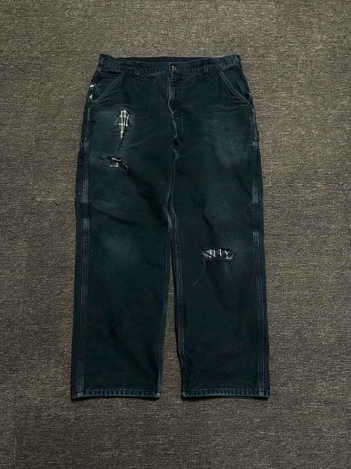 칼하트 싱글니 덕캔버스 라이닝 워크팬츠 36x30 상품이미지1