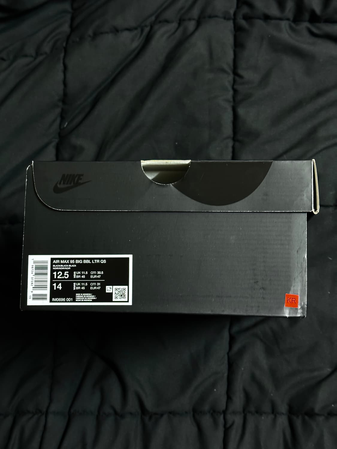 [305] 나이키 에어 맥스 95 빅 버블 LTR QS 블랙 상품이미지5
