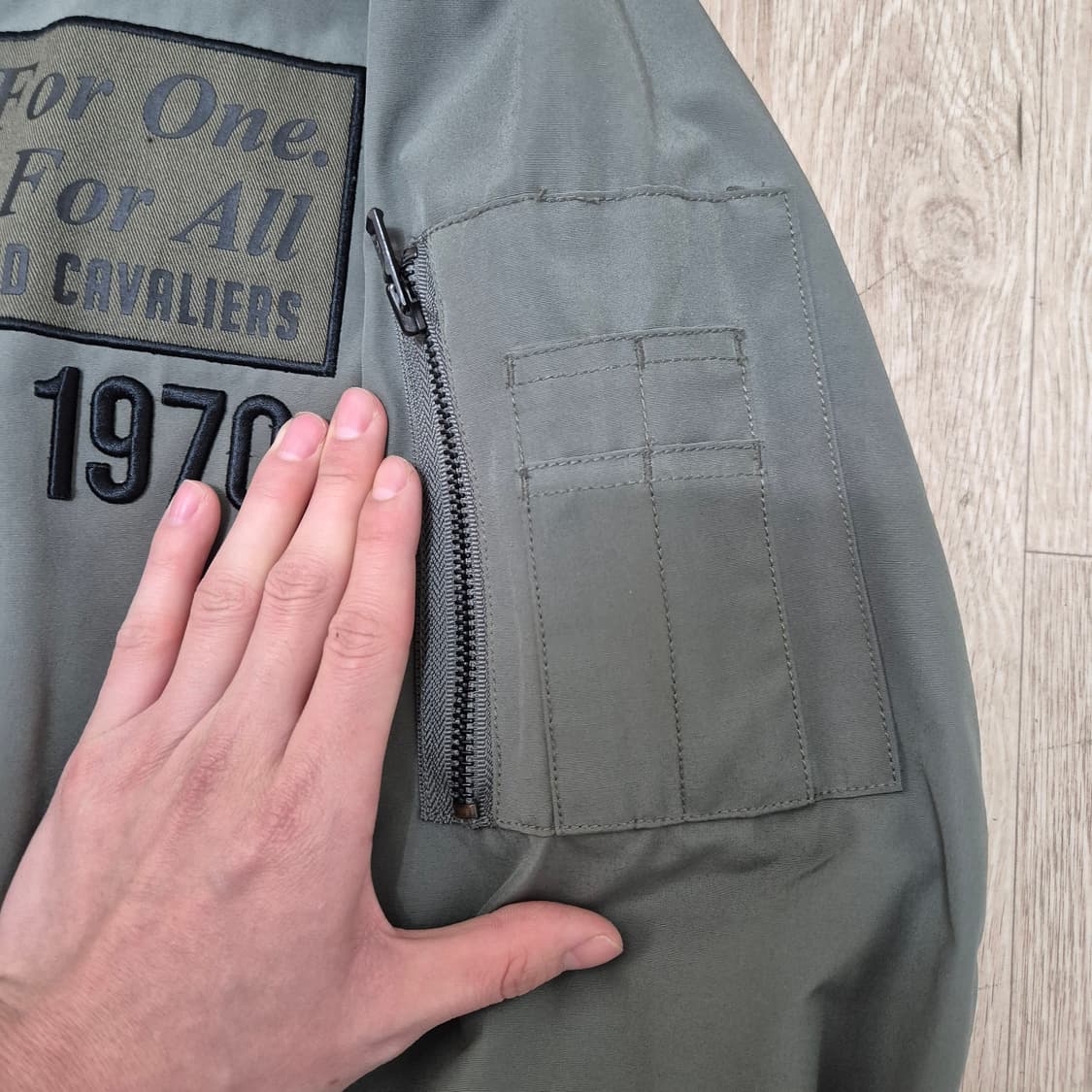 NBA 남성 클리브랜드 로고 와펜 MA-1 롱 야상 점퍼 L(100) 상품이미지6