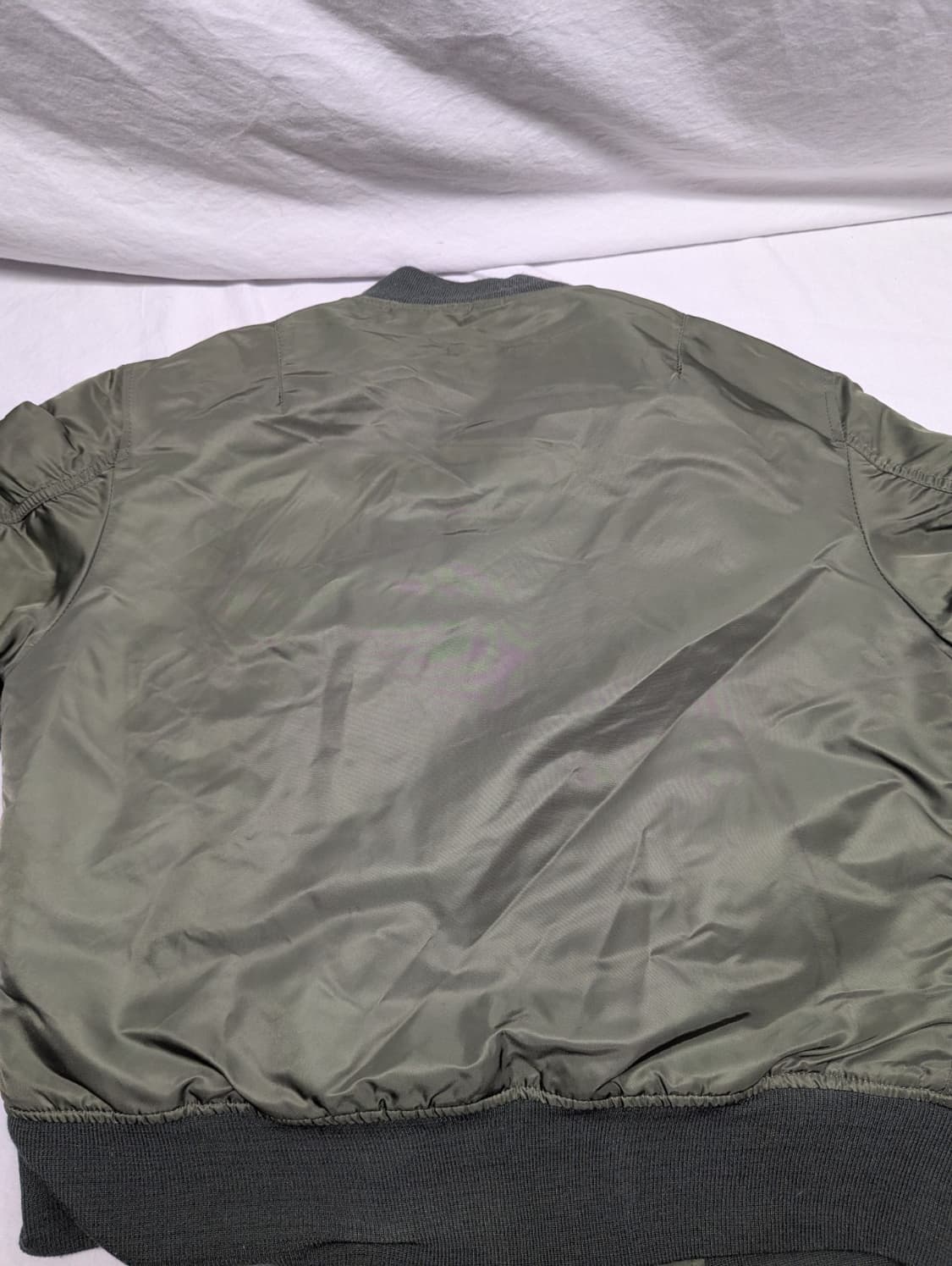 80s 미공군 납품용 알파인더스트리 MA-1 플라이트자켓 카키 상품이미지6