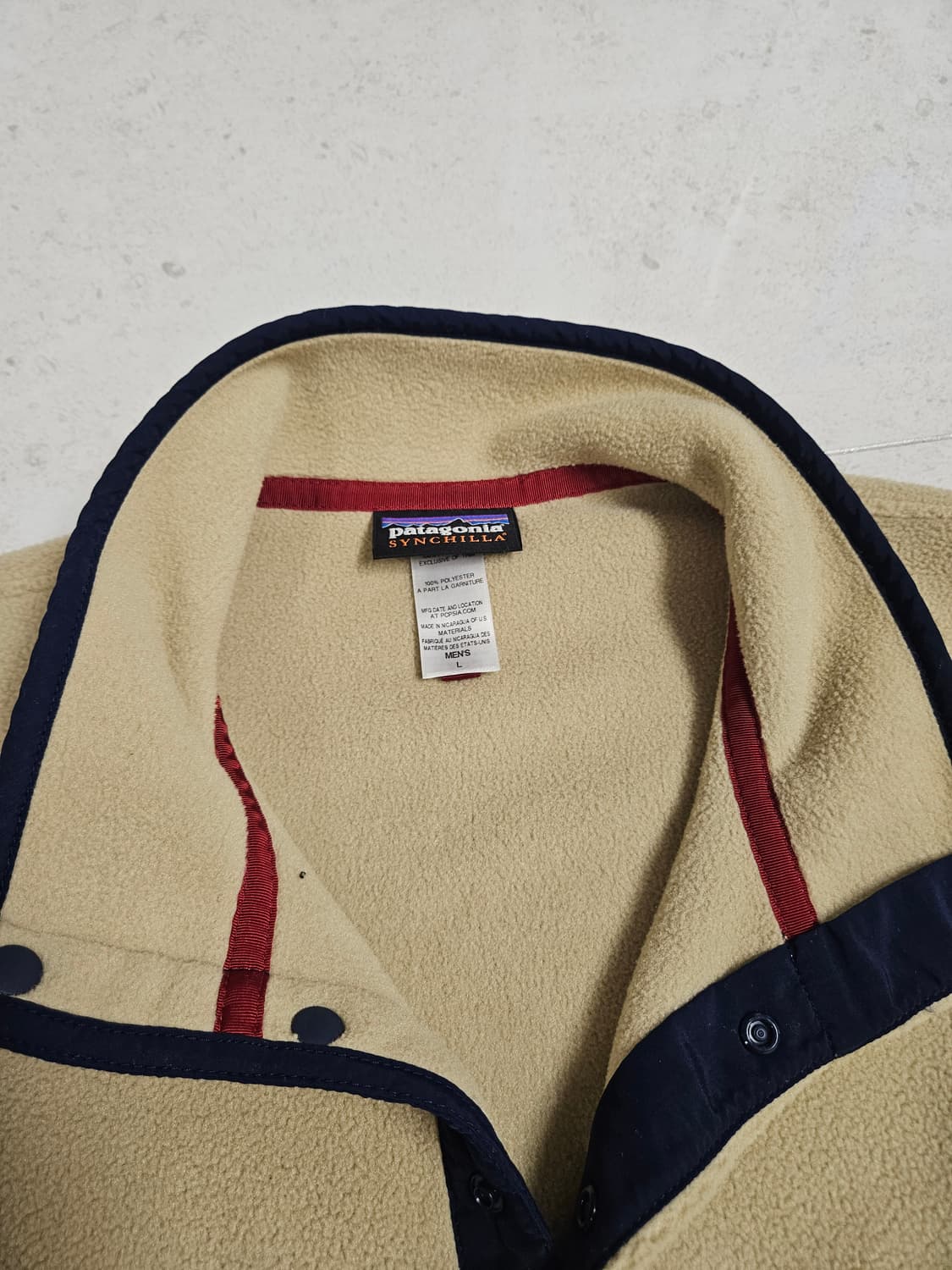 파타고니아 신칠라 L 카키아이보리 상품이미지5