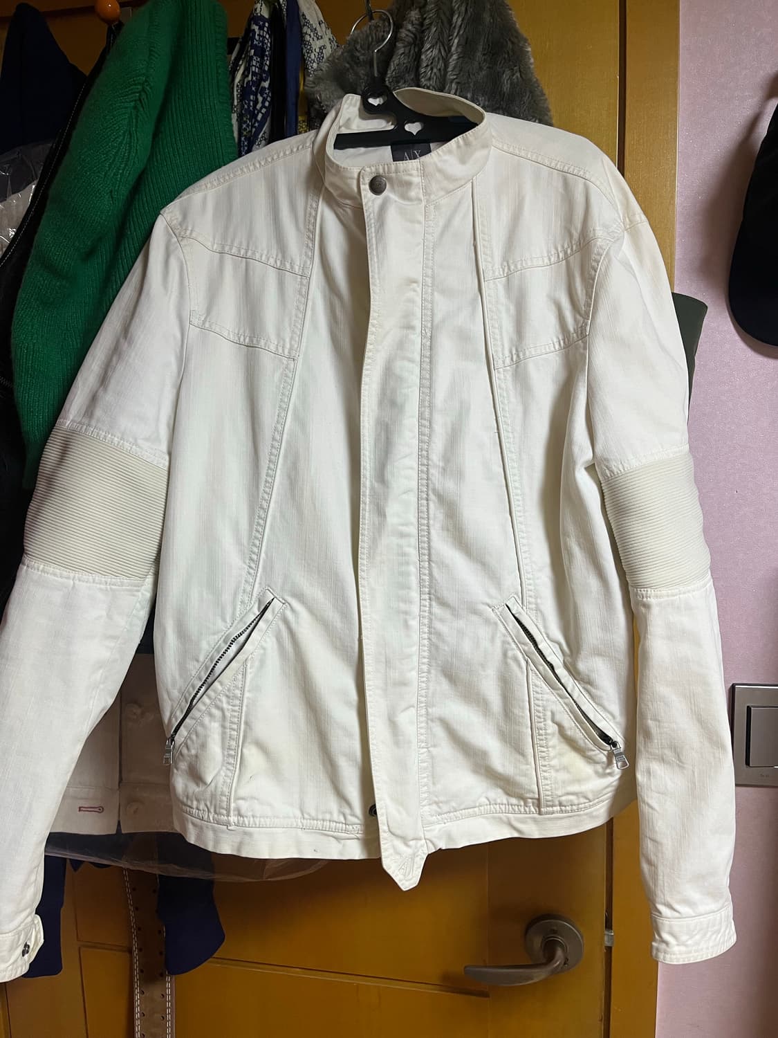 아르마니 익스체인지 투웨이 코튼 바이커 자켓 상품이미지2