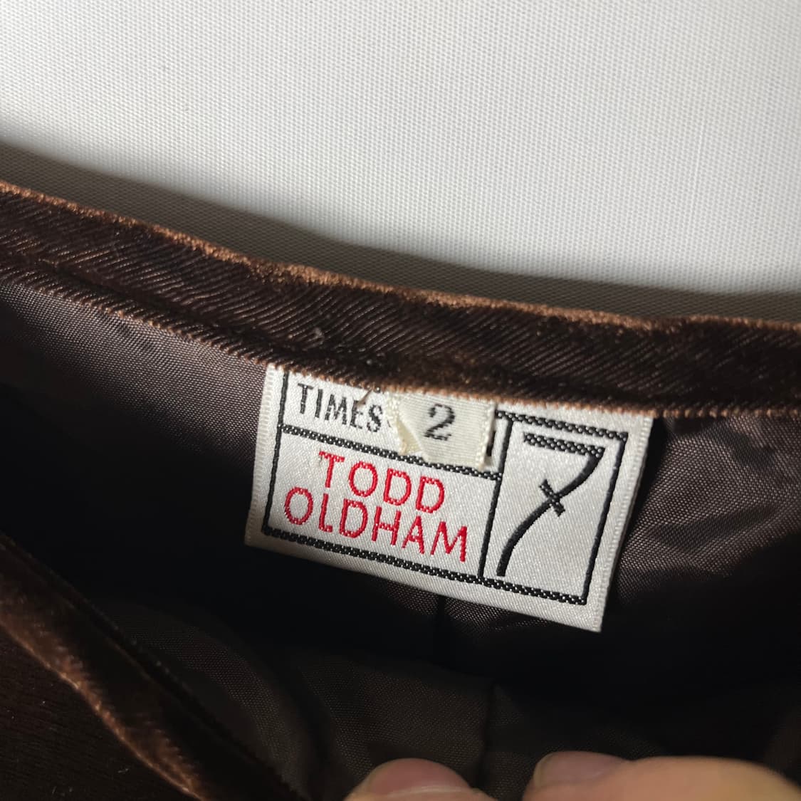 [Todd Oldham] 토드 올드헴 셔링 벨벳 미디스커트 상품이미지4